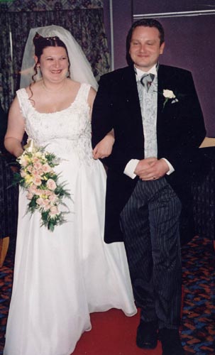 [Walking down the aisle]